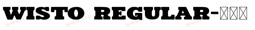 Wisto Regular字体转换